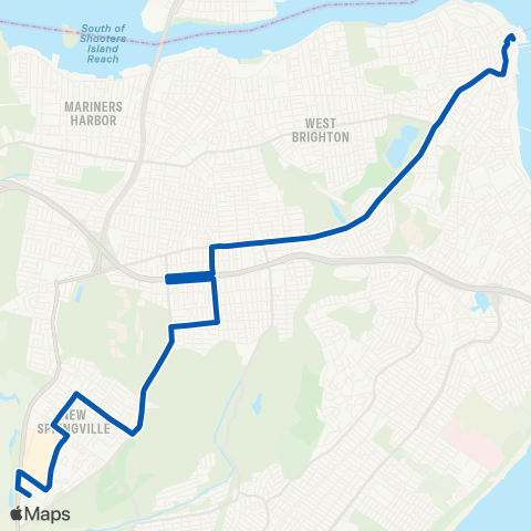 MTA Staten Island St. George - Staten Island Mall map