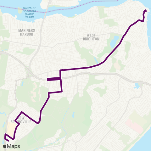 MTA Staten Island St. George - Staten Island Mall Ltd map