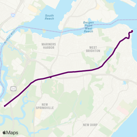 MTA Staten Island St. George - Travis Ltd map