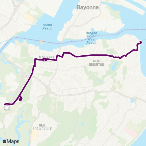 MTA Staten Island St. George - West Shore Plaza Ltd map