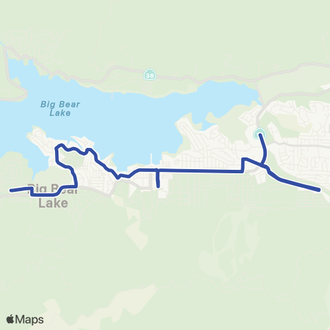 Mountain Transit Blue Line map