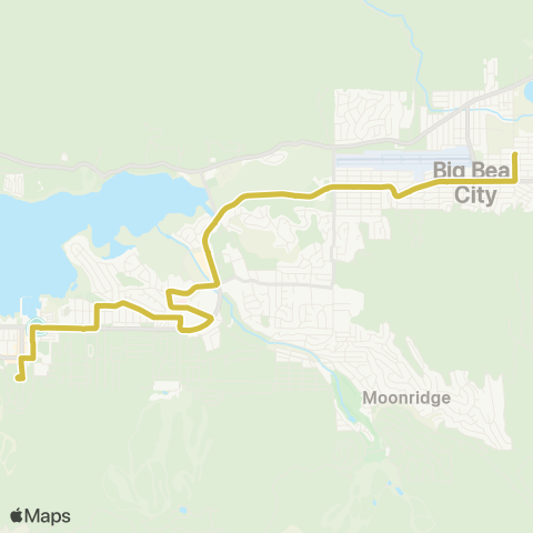 Mountain Transit Gold Line map