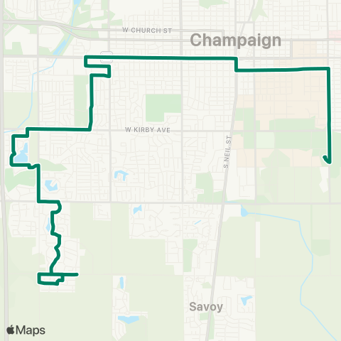 MTD Green Express Alternate map