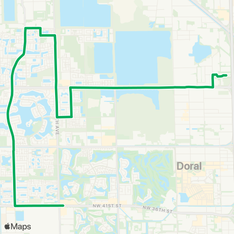 Doral Trolley City of Doral Trolley (Rt. 3) map