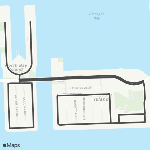 Other Municipal Shuttles City of North Bay Village Mini Bus map