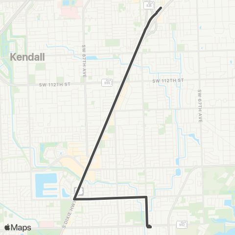 Other Municipal Shuttles Village of Palmetto Bay Park & Ride map