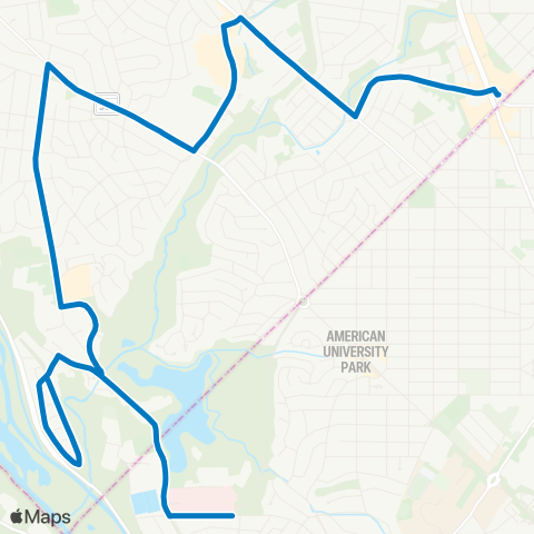 Ride On Friendship Hghts-Sibley Hospital map