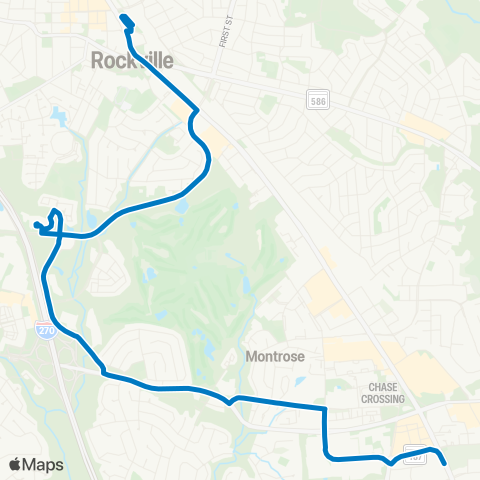 Ride On Rockville-White Flint map