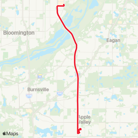 Metro Transit Metro Red Line map