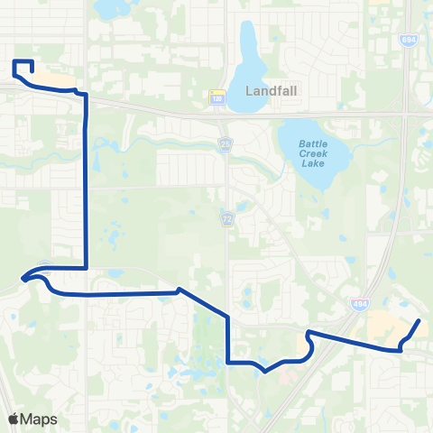 Metro Transit Sun Ray-McKnight Rd-Londin Ln-Woodbury map