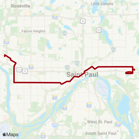 Metro Transit Raymond Station-Grand Av-Sunray map