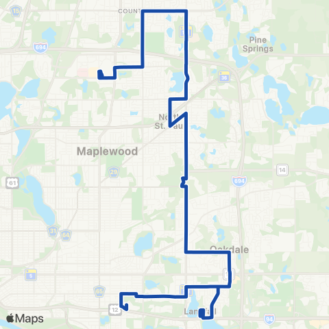 Metro Transit Maplewood-Century Av-Hadley Av-Sunray map