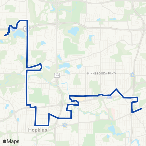 Metro Transit Ridgedale-Co Rd 73-St Louis Park map