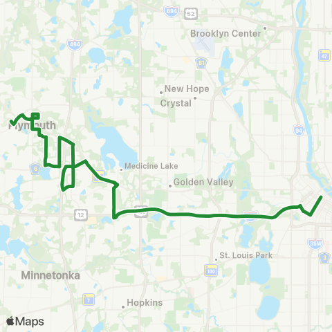 Plymouth Reverse Commute map