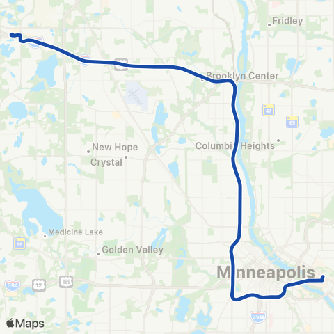 Maple Grove U of M map