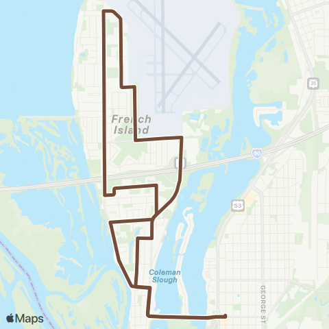 MTU French Island map