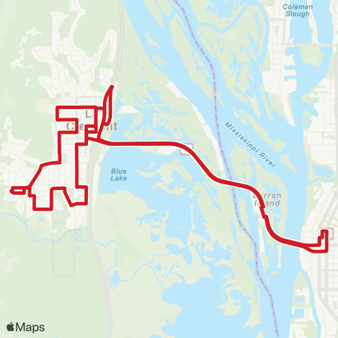 MTU La Crescent map