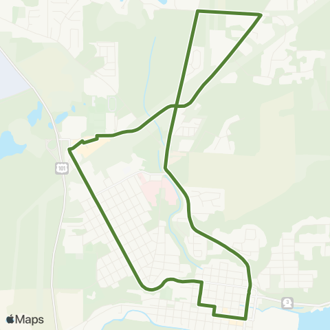 Mason Transit Authority Reverse Loop map