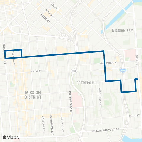 Muni Dogpatch map