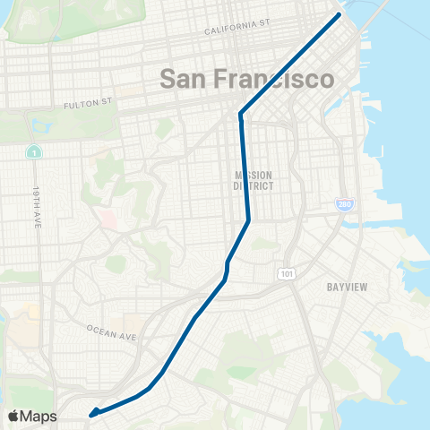 Muni Mission map