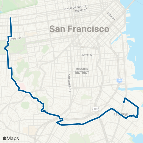 Muni O'shaughnessy map