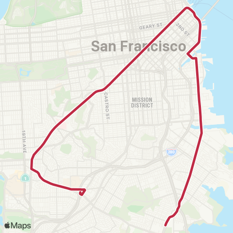 Muni Ingleside - Third map