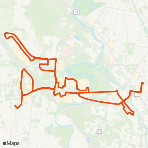 Murfreesboro Transit Mall District map