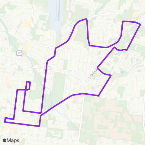 Murfreesboro Transit Highland map