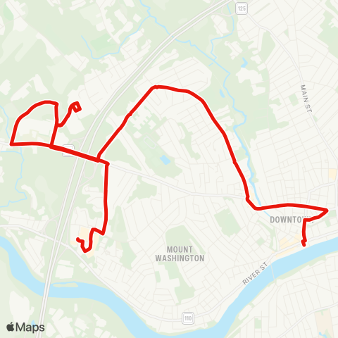 Meva Transit Hilldale / Westgate map