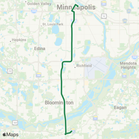 MVTA Burnsville-Mpls map