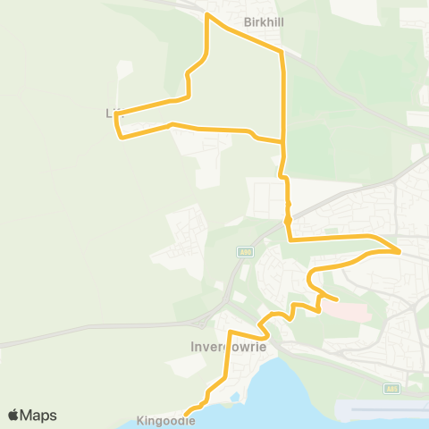 Moffat & Williamson Woodland Way - Ninewells Hosp (Stance A) map