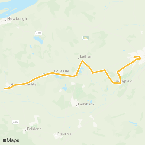 Moffat & Williamson Bell Baxter HS (Stance 10) - High Rd map