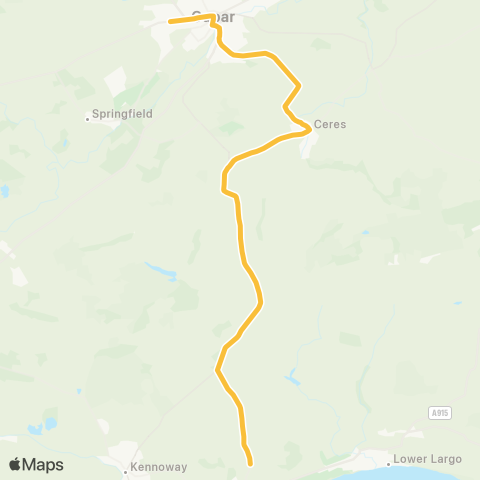 Moffat & Williamson Bell Baxter HS (Stance 11) - Coldstream map