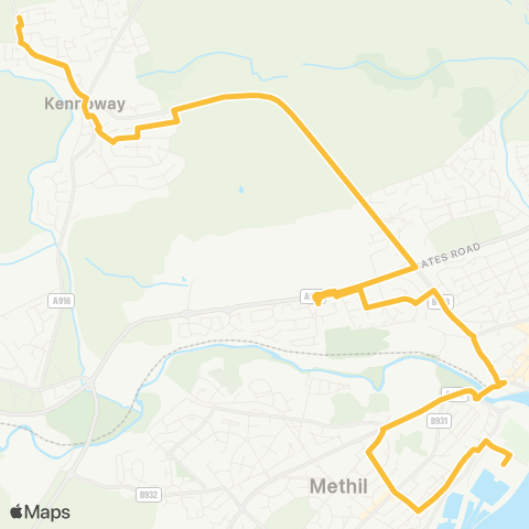 Moffat & Williamson Airlie Medical Practice - Hill Road map