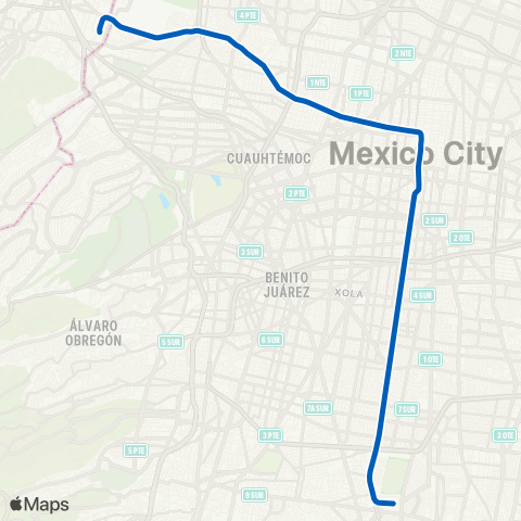 Metro Cuatro Caminos - Tasqueña map