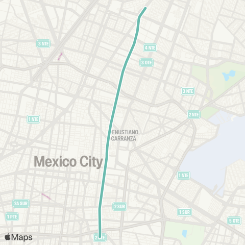 Metro Santa Anita - Martín Carrera map