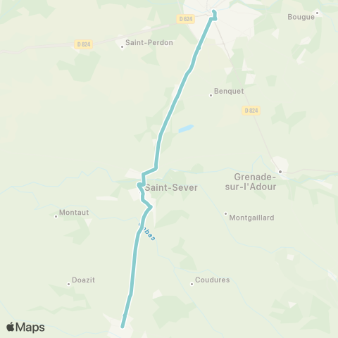 Nouvelle-Aquitaine Cars 40 Hagetmau - Mont de Marsan map