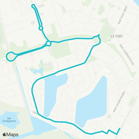 Citibus Écarts de Port-la-Nouvelle - Circuit Plage map