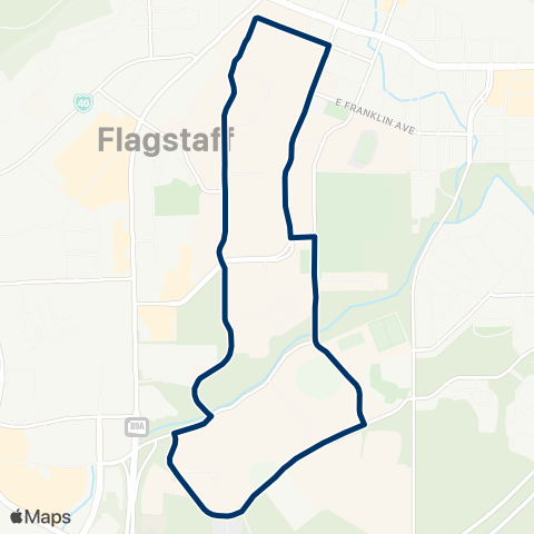 NAU Louie Line map