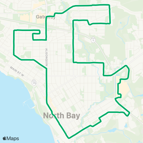 North Bay Transit Ski Club / Pinewood map