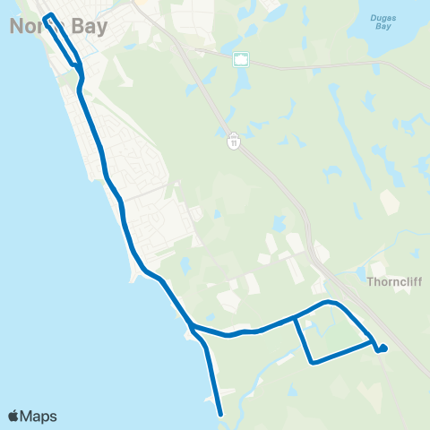 North Bay Transit Junction map