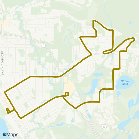 North Bay Transit Graniteville map