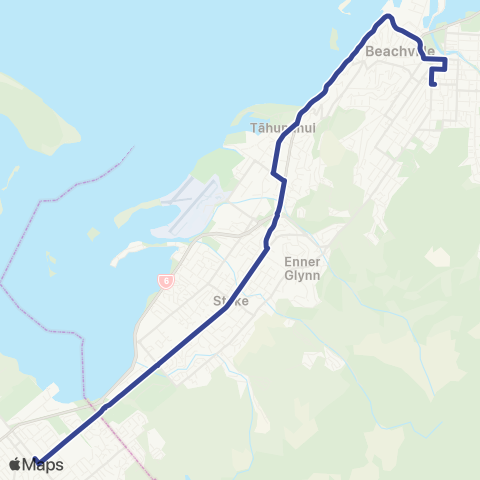 eBus Late Late Bus map