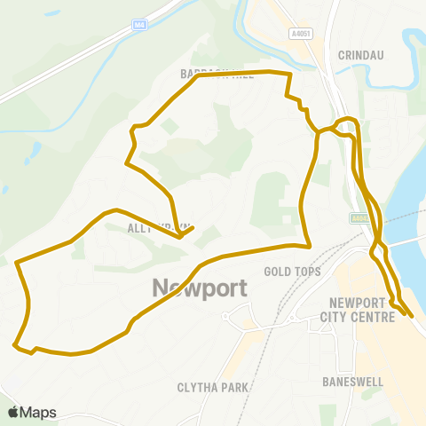 Newport Bus  map