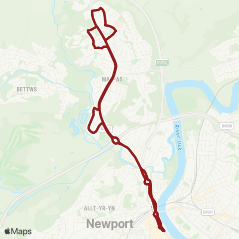 Newport Bus  map