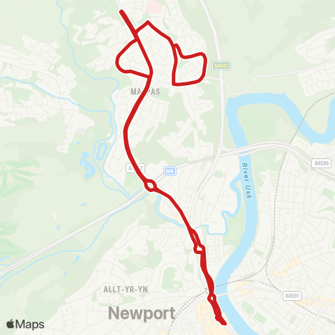 Newport Bus  map