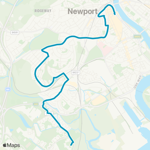 Newport Bus  map