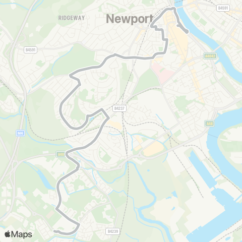 Newport Bus  map