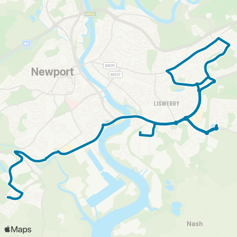 Newport Bus  map