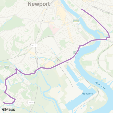 Newport Bus  map